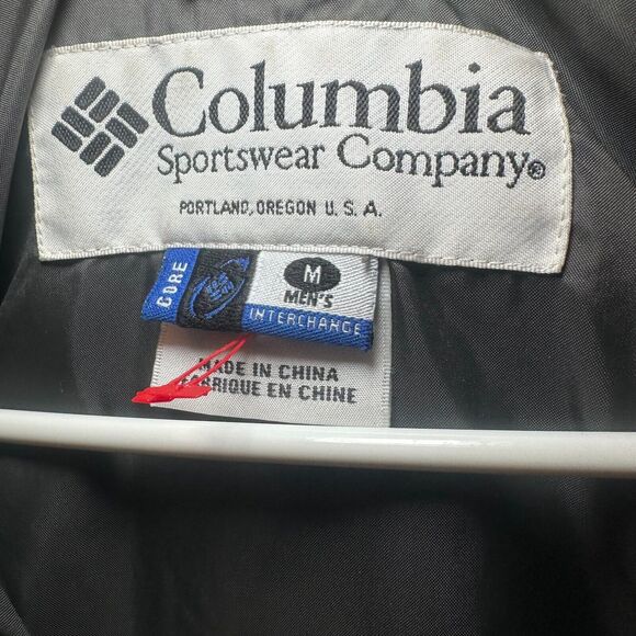 Columbia Interchange Core Coat Winter Jacket Men Size Med Gray/Black SHELL ONLY - Picture 5 of 5